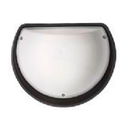 AQUA HALFMOON OPAL WALL LIGHT IP54 E27 BLACK HOROZ