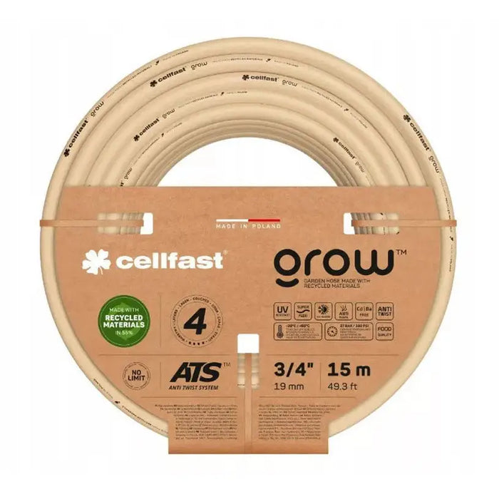 HOSE 15M 3/4’’ CELLFAST GROW - Маркучи напояване<<<Напояване<<<Градина<<<Praktiker