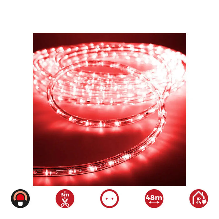 Hose LED EDM 72706 flexiLED Red 2-way - Декорация и Осветление<<<Дом Градина<<<BigBuy&&&LED Осветление<<<Декорация и
