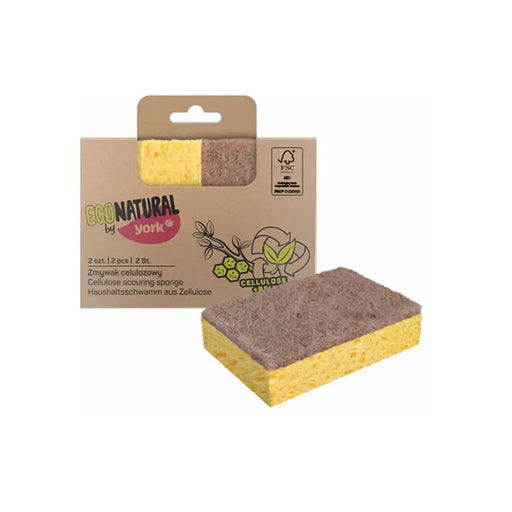 HOST SPONGE CELLULOSE 2 PCS YORK ECO NATURAL - Продукти за почистване<<<Домашни потреби<<<Кухня<<<Praktiker
