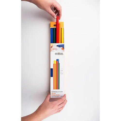 HOT GLUING CARTRIDGES 10 PCS COLOR F 11 X 250 MM STEINEL - Патрони топло лепене<<<Консумативи за