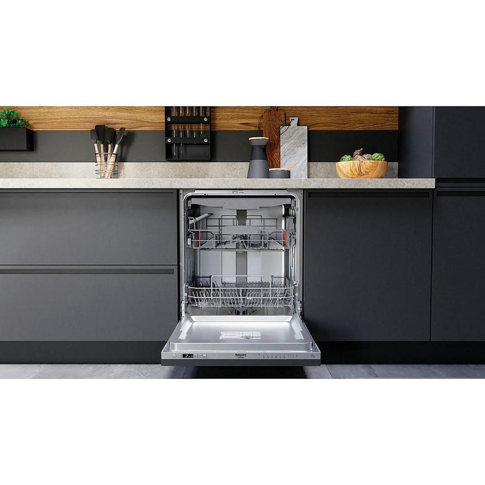 Built-in dishwasher Hotpoint-Ariston HA4IFA14BS, 14 place settings, A
