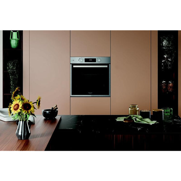 Built-in oven Hotpoint-Ariston HAO 478PSU1F X , 71 , Push buttons , A++ , Pyrolysis