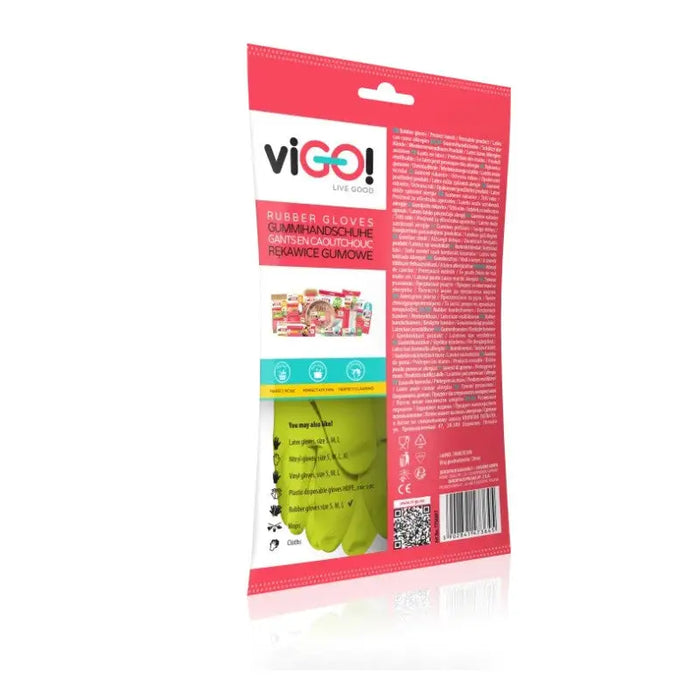HOUSEHOLD RUBBER GLOVES M PREMIUM VIGO - Почистване<<<Грижа за дома<<<AmperelB2B