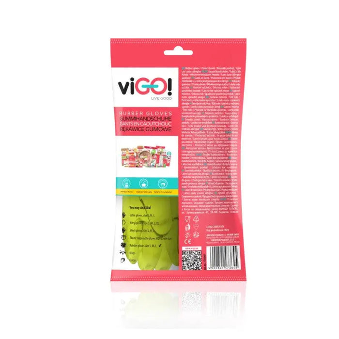 HOUSEHOLD RUBBER GLOVES M PREMIUM VIGO - Почистване<<<Грижа за дома<<<AmperelB2B