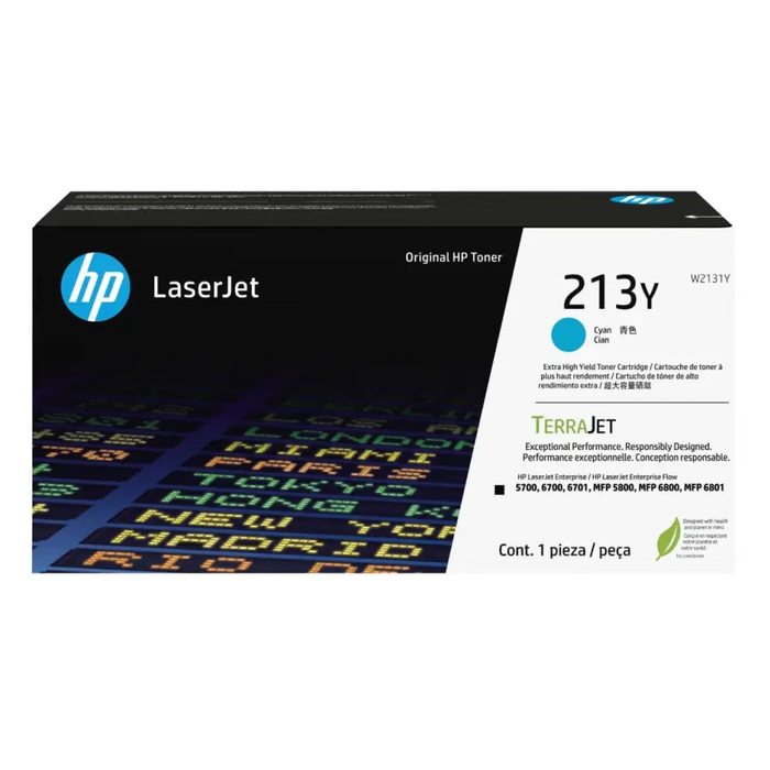 HP 213Y Cyan Original LaserJet Toner Cartridge - Тонери<<<Консумативи - Лазер<<<Печат Сканиране и Консумативи<<<ALSO