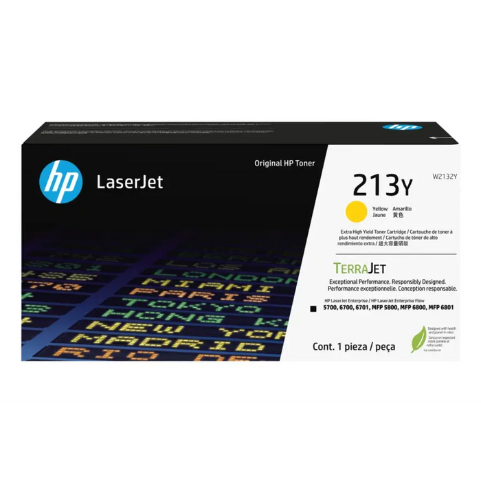 HP 213Y Yellow Original LaserJet Toner Cartridge - Тонери<<<Консумативи - Лазер<<<Печат Сканиране и Консумативи<<<ALSO
