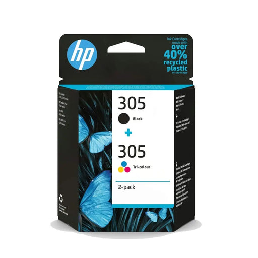 HP 305 2-Pack Tri-color/Black Original Ink Cartridge - InkJet Consumables<<<HP консумативи<<<HP<<<PolyComp&&&Мастила и