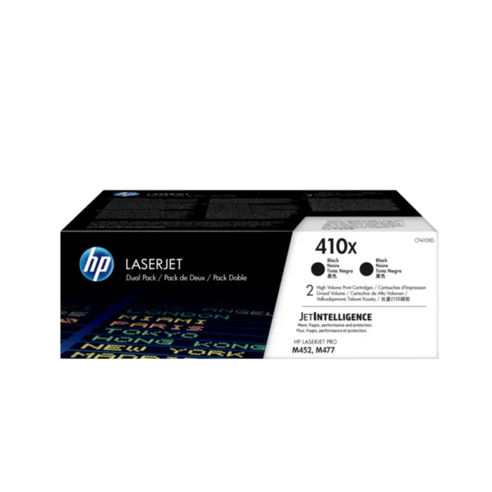 HP 410X original LaserJet Toner Cartidge CF410XD Black High Yield 2-pack - Тонери<<<Консумативи - Лазер<<<Печат