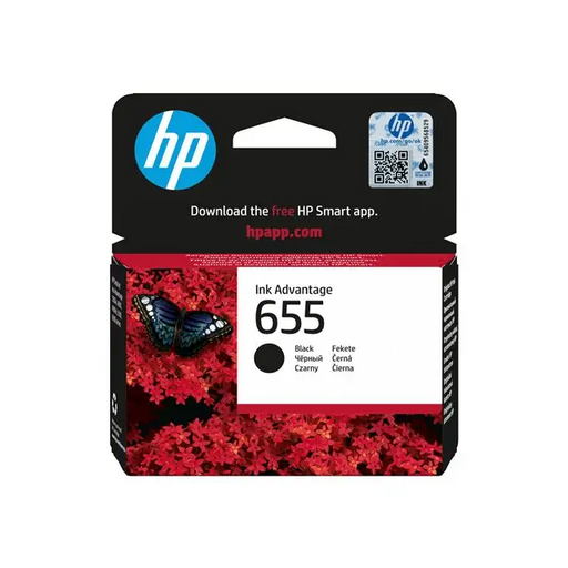 HP 655 original Ink cartridge CZ109AE BHK black standard capacity 550 pages 1-pack - Мастила и Мастилени