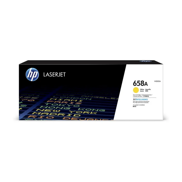 HP 658A Yellow LaserJet Toner Cartridge - LaserJet Consumables<<<HP консумативи<<<HP<<<PolyComp&&&Тонери<<<Консумативи