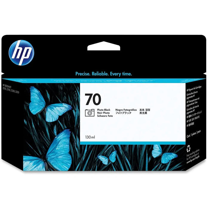 HP 70 130-ml Photo Black Ink Cartridge - DesignJet Consumables<<<HP консумативи<<<HP<<<PolyComp&&&LFP мастила и LFP