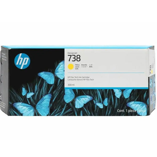 HP 738 300-ml Yellow DesignJet Ink Cartridge - LFP мастила и LFP мастилени глави<<<Консумативи - голям формат принтер