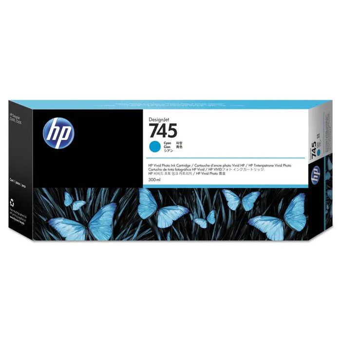 HP 745 300-ml Cyan Ink Cartridge - DesignJet Consumables<<<HP консумативи<<<HP<<<PolyComp&&&LFP мастила и LFP мастилени