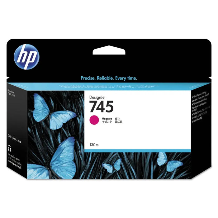 HP 745 original Ink cartridge F9J95A Magenta 130 ml - LFP мастила и LFP мастилени глави<<<Консумативи - голям формат