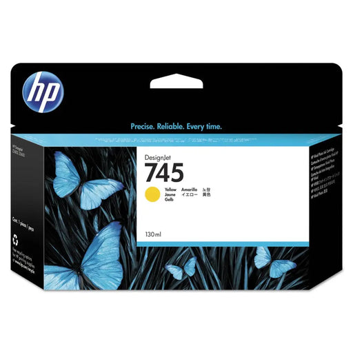 HP 745 original Ink cartridge F9J96A Yellow 130 ml - LFP мастила и LFP мастилени глави<<<Консумативи - голям формат