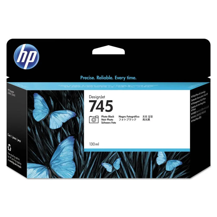 HP 745 original Ink cartridge F9J98A Photo Black 130 ml - LFP мастила и LFP мастилени глави<<<Консумативи - голям