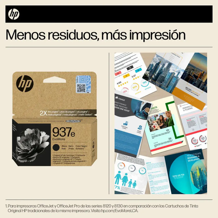 HP 937e EvoMore Black Original Ink Cartridge - Мастила и Мастилени глави<<<Консумативи - Мастила<<<Печат Сканиране и