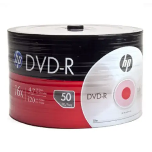 HP DVD-R (Hewlett Packard) 4.7Gb. - 50 pcs. in cellophane - CD/DVD<<<Оптични носители<<<MediaTrade