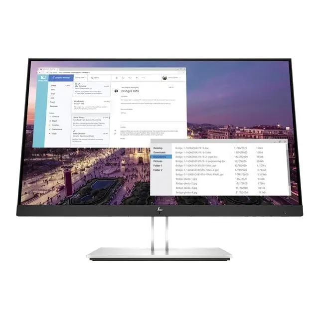 HP E-Display E23 G4 23inch IPS FHD 1920x1080 16:9 Display Port HDMI VGA 5xUSB Without Cable 3YW - Бизнес