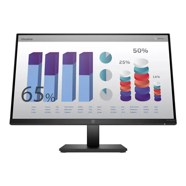 HP P24q G4 QHD Height Adjust Monitor 23.8inch IPS QHD 2560x1400 16:9 300cd/m2 1000:1 5ms GtG 1xHDMI 1xVGA Black 3Y War.