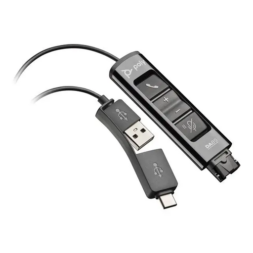 HP Poly DA85 Headset cable USB 24 pin USB-C male to Quick Disconnect male 1.3m - Аксесоари за слушалки и за