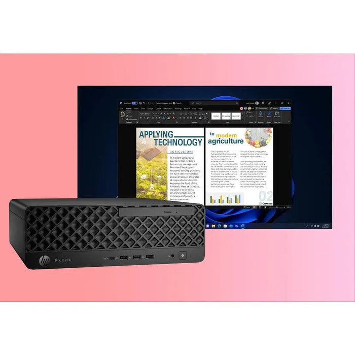 HP ProDesk 4 SFF G1i AI PC Intel Core Ultra 5 225 16 GB DDR5-SDRAM 512 GB SSD Windows 11 Pro Black - Professional