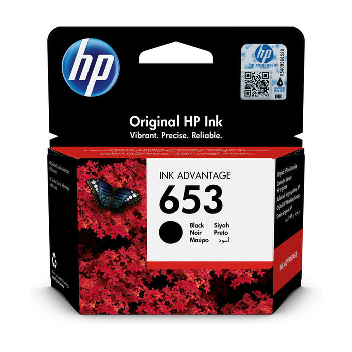 HP 653 Black Original Ink Advantage Cartridge