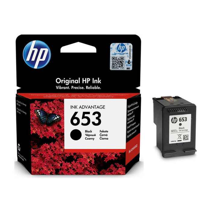 HP 653 Black Original Ink Advantage Cartridge