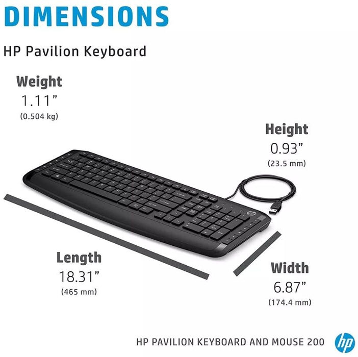 HP Pavilion Keyboard and Mouse 200 UK