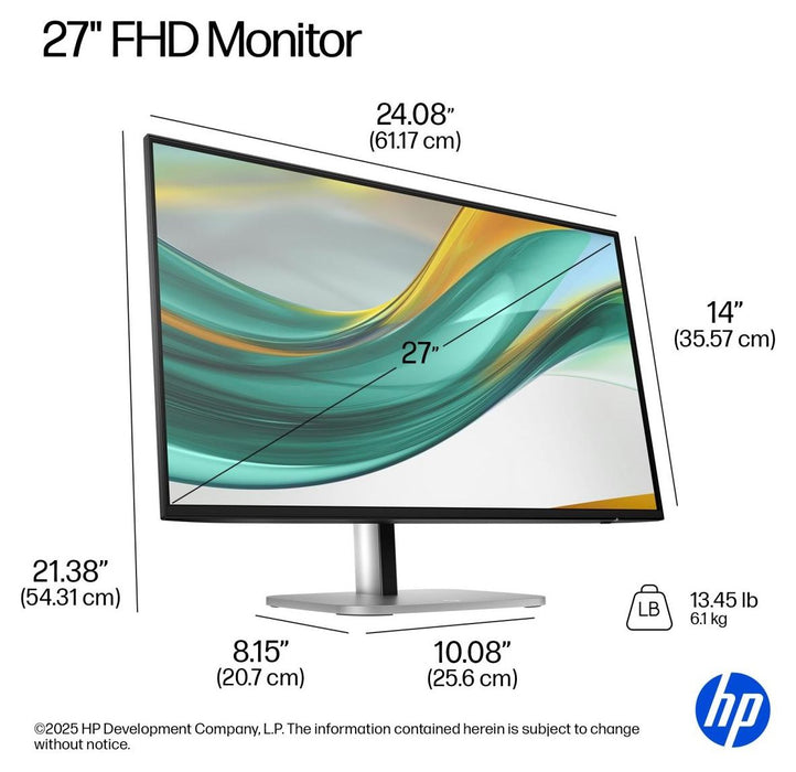 HP S5 Pro 527pf 27inch FHD Monitor HDMI DP (EU)
