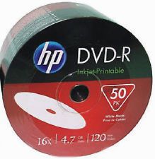 DVD-R HP ( Hewlett Packard ) PRINTABLE 4.7Gb./16X ( target. 50 )