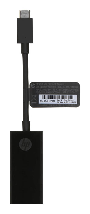 USB C to HDMI Adapter HP 2PC54AA#ABB Black