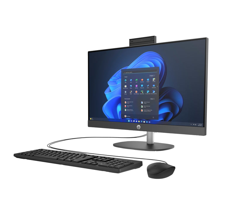 HP ProOne 240 G10 Desktop PC Intel Core Ultra 7 155U 60.5 cm (23.8") 1920 x 1280 px All-in-One PC 16 GB DDR5-SDRAM 512 GB SSD Windows 11 Pro Wi-Fi 6 (802.11ax) White