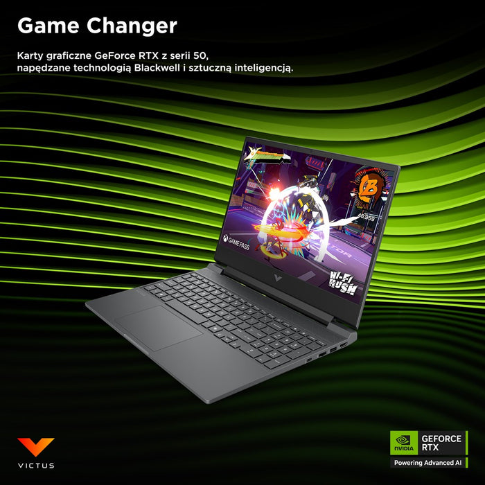 HP Victus Gaming 15-fb3231nw AMD Ryzen™ 7 7445H Laptop 39.6 cm (15.6") Full HD Display 16 GB DDR5 SDRAM 512 GB SSD NVIDIA GeForce RTX 4050 Wi-Fi 6E (802.11ax) Windows 11 Home Black