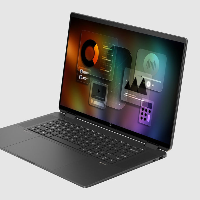 HP Spectre x360 16-aa0233nw Intel Core Ultra 7 155H, 2-in-1 convertible, 40.6 cm (16"), 3K touchscreen, 16 GB LPDDR5x-SDRAM, 1 TB SSD, NVIDIA GeForce RTX 4050, Wi-Fi 7 (802.11be), Windows 11 Pro, AI PC, Black