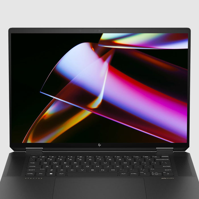 HP Spectre x360 16-aa0233nw Intel Core Ultra 7 155H, 2-in-1 convertible, 40.6 cm (16"), 3K touchscreen, 16 GB LPDDR5x-SDRAM, 1 TB SSD, NVIDIA GeForce RTX 4050, Wi-Fi 7 (802.11be), Windows 11 Pro, AI PC, Black