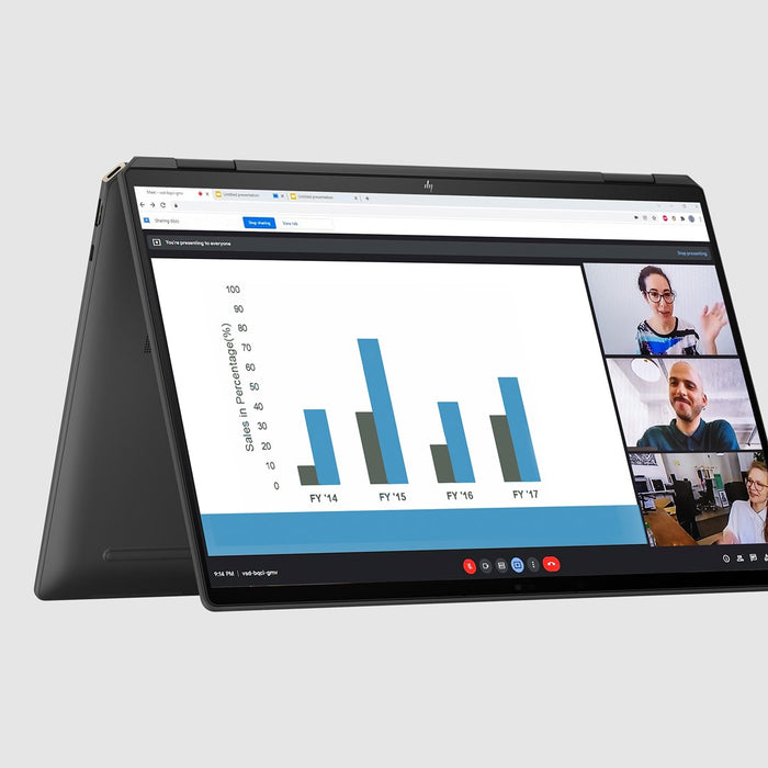 HP Spectre x360 16-aa0233nw Intel Core Ultra 7 155H, 2-in-1 convertible, 40.6 cm (16"), 3K touchscreen, 16 GB LPDDR5x-SDRAM, 1 TB SSD, NVIDIA GeForce RTX 4050, Wi-Fi 7 (802.11be), Windows 11 Pro, AI PC, Black