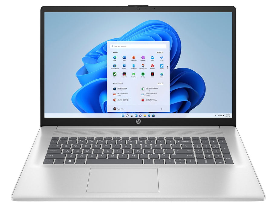 HP 17-cn3135nw Intel® Core™ i5 i5-1334U Laptop 43.9 cm (17.3") Full HD 16 GB DDR4-SDRAM 512 GB SSD Wi-Fi 6 (802.11ax) Windows 11 Home Silver