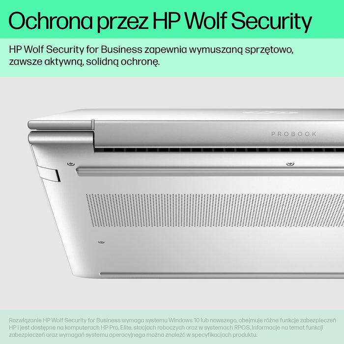 HP ProBook 460 G11 Intel Core Ultra 7 155U Laptop 40.6 cm (16") WUXGA 16 GB DDR5-SDRAM 512 GB SSD Wi-Fi 6E (802.11ax) Windows 11 Pro Silver