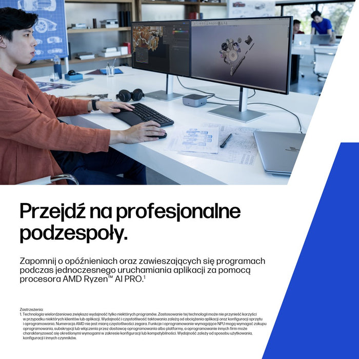 HP ZBook 8 G1ak Copilot+ PC AMD Ryzen AI 7 PRO 350 Mobile workstation 35.6 cm (14") WQXGA 32 GB DDR5-SDRAM 1 TB SSD Wi-Fi 7 (802.11be) Windows 11 Pro AI PC Silver