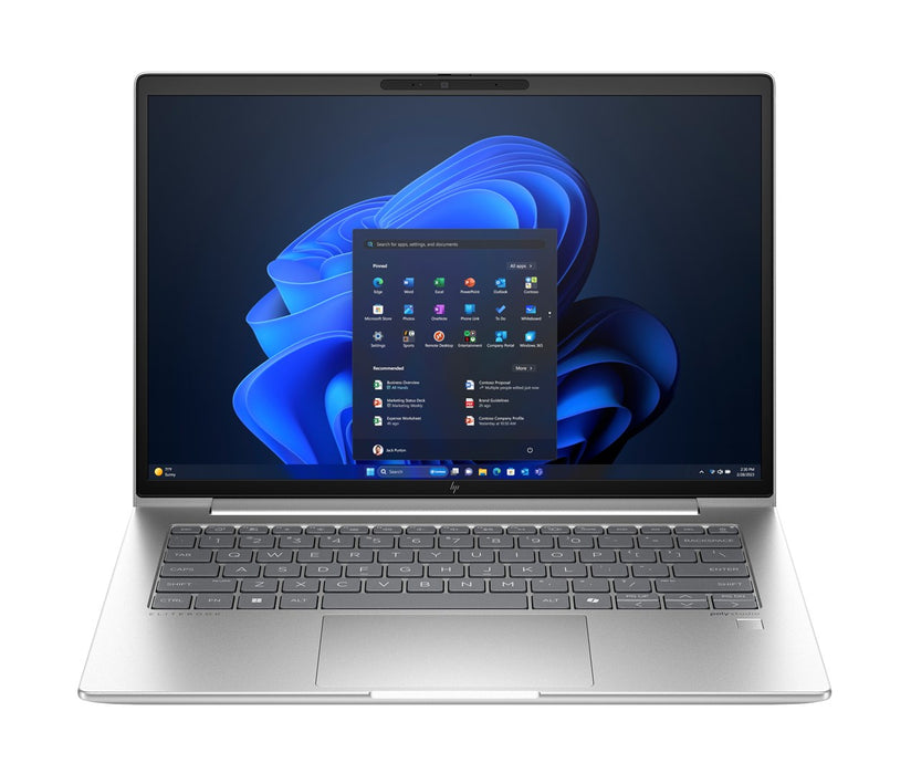 HP EliteBook 640 G11 Intel Core Ultra 5 135H Laptop 35.6 cm (14") WUXGA 16 GB DDR5-SDRAM 512 GB SSD Wi-Fi 6E (802.11ax) Windows 11 Pro AI PC Silver