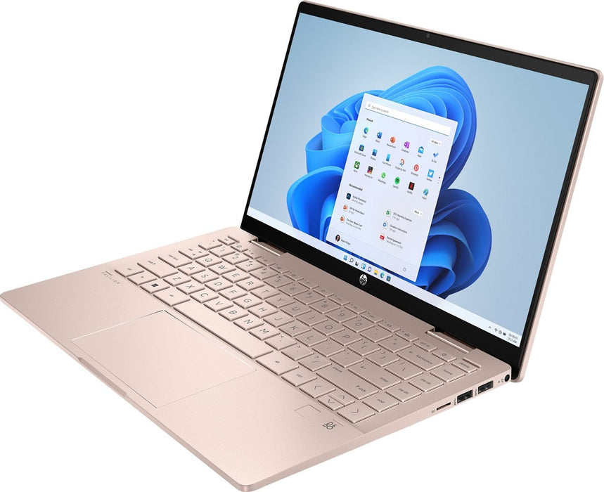 HP Pavilion x360 14-ek2000ny Core i5 120U 14" FHD Touch IPS 60Hz 300 nits 16GB DDR4 512GB SSD 5MP camera 43Wh Win11 Pale Golden Rose 2-year warranty