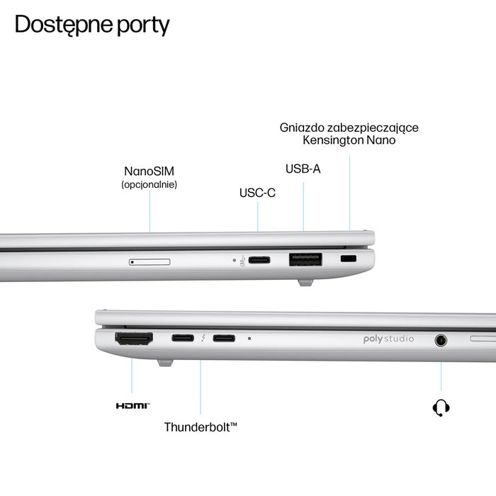 HP EliteBook 8 G1i Ultra 5 225U 16"WUXGA 400nits LBL AG 16GB DDR5 5600 SSD512 Intel® Arc™ Cam 5M+IR+ISP 62Wh W11Pro Aluminium Glacier Silver 3Y OnSite