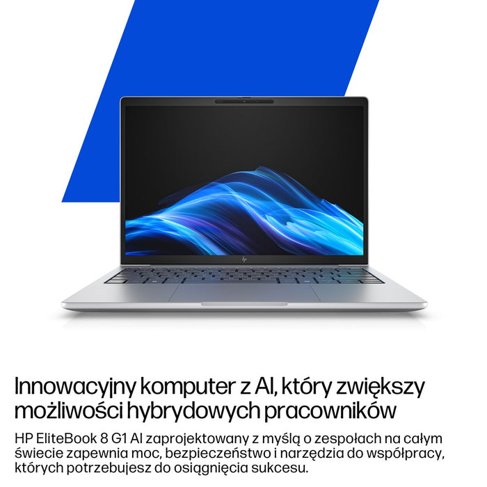 HP EliteBook 8 G1i Ultra 5 225U 16"WUXGA 400nits LBL AG 16GB DDR5 5600 SSD512 Intel® Arc™ Cam 5M+IR+ISP 62Wh W11Pro Aluminium Glacier Silver 3Y OnSite
