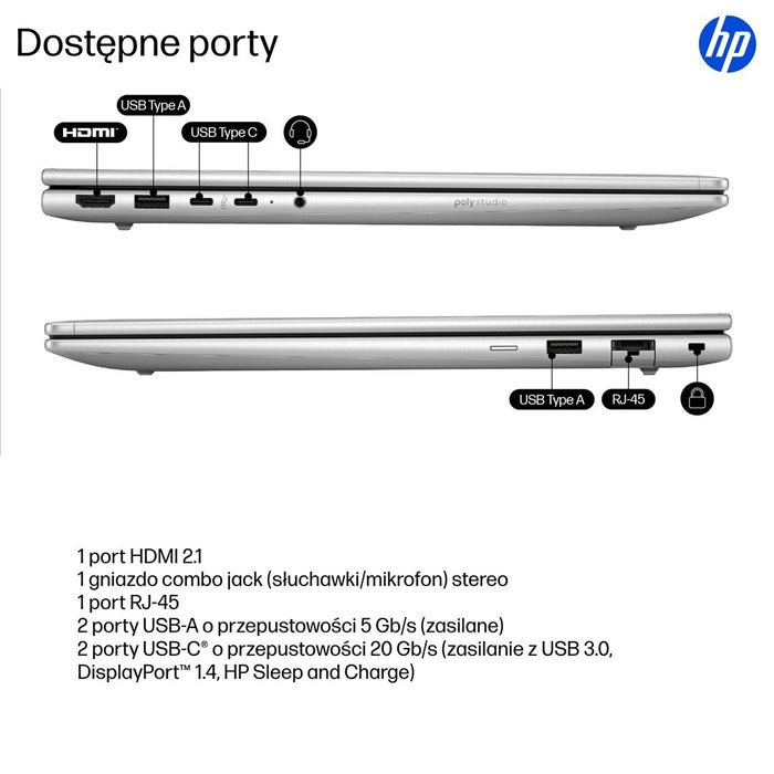 HP ProBook 4 G1i AI Intel Core Ultra 7 255U Laptop 40.6 cm (16") WUXGA 16 GB DDR5-SDRAM 512 GB SSD Wi-Fi 6E (802.11ax) Windows 11 Pro AI PC Silver