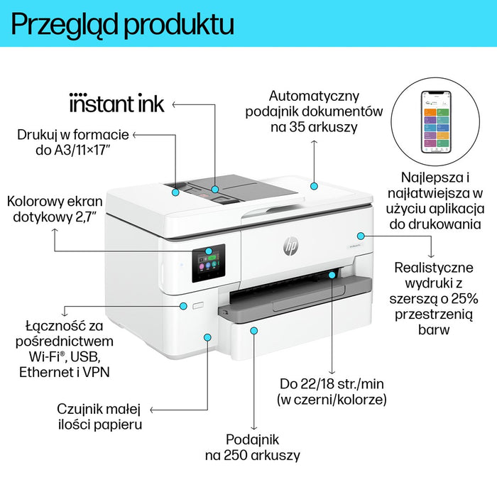 HP OfficeJet Pro 9720e AiO 22ppm Printer
