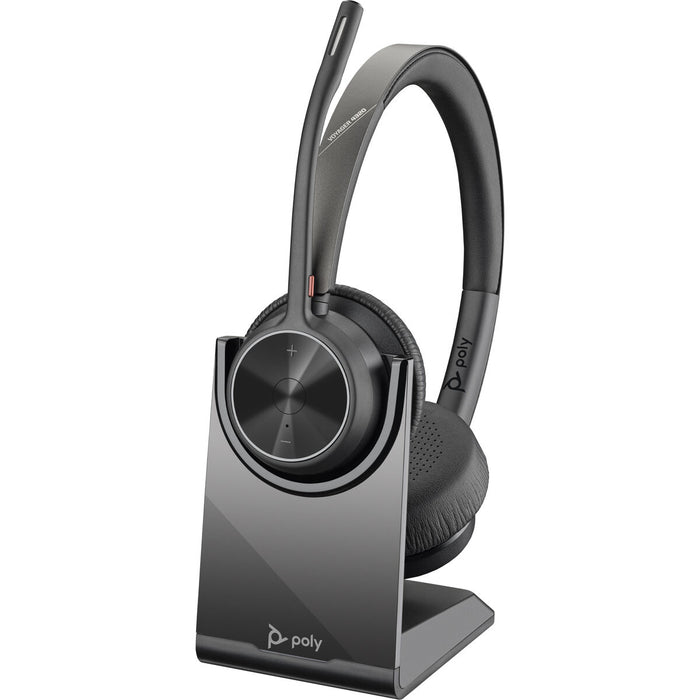 HP Poly Voyager 4320 USB-C Headset +BT700 dongle +Charging Stand
