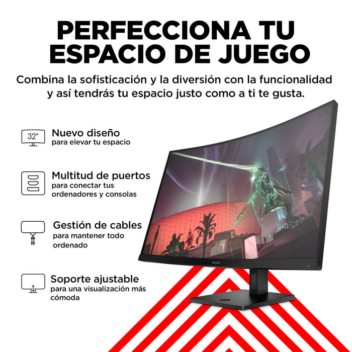 Gaming Monitor HP 780K6E9#ABB Quad HD 32"