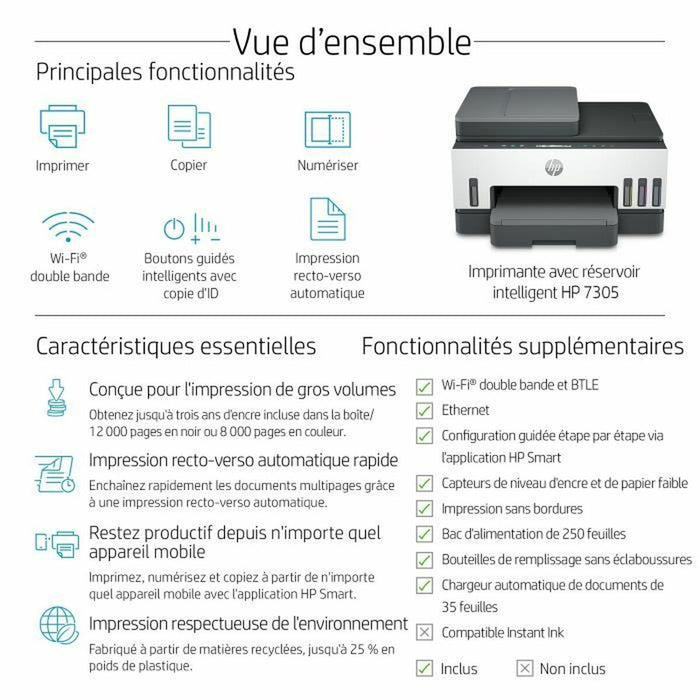 Multifunction Printer HP Smart Tank 7305